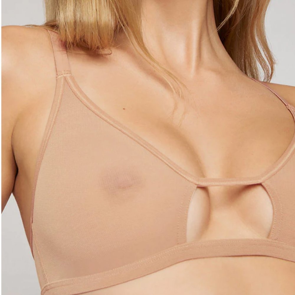 NEGATIVE Sieve Cutout Bra in Buff Size 1